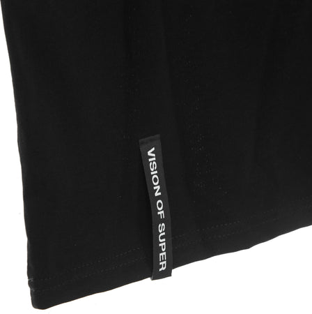 VISION-OF-SUPER-Maglietta-Uomo-Superland-Print-Tee-Black-da-uomo