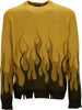 VISION-OF-SUPER-Maglione-Uomo-Double-Flames-L/s-Jumper-Plantation-da-uomo