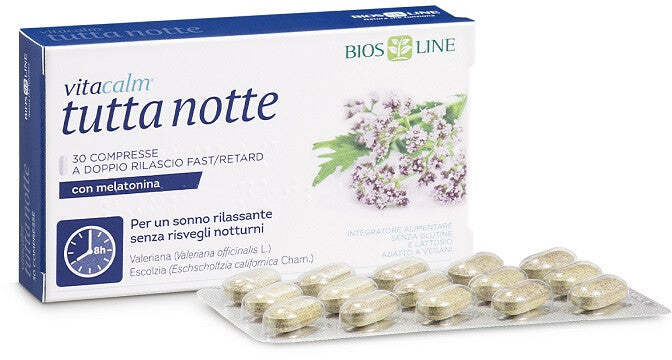 Vitacalm tutta notte mel 30cpr
