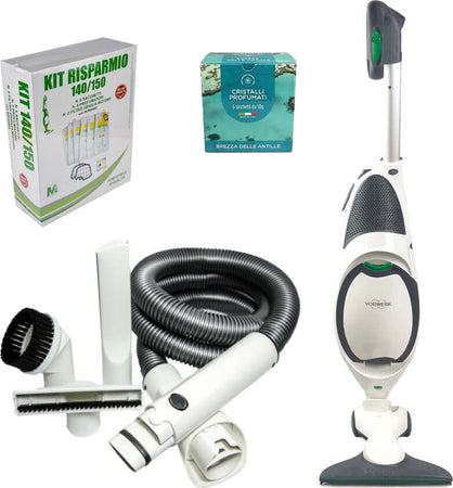 Vorwerk Combo Folletto Vk 150 + Kit Tubo Casa e cucina/Aspirapolvere e pulizia di pavimenti e finestre/Aspirapolvere/Aspirapolvere verticale Grow Up - Casoria, Commerciovirtuoso.it