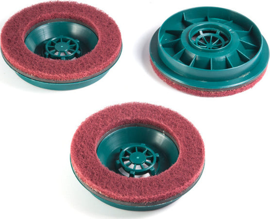 VORWERK-FOLLETTO-LUCIDATRICE-PL510-PL511-PL512-TRIS-SPAZZOLE-PAD-(RUVIDE)