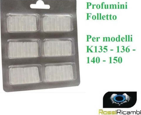 VORWERK FOLLETTO* PROFUMINI DOVINA PER VK 135-VK 136-VK 140-VK 150 BLISTER DA 6 PROFUMI Casa e cucina/Aspirapolvere e pulizia di pavimenti e finestre/Accessori per aspirapolvere/Sacchetti per aspirapolvere/Sacchetti per aspirapolvere verticale Rossi Ricambi - Venetico Marina, Commerciovirtuoso.it