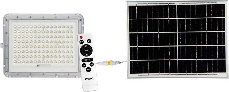 VT-180W-V-TAC-Faro-LED-con-Telecomando-e-Pannello-Solare-20W-Batteria-sostituibile-Cavo-da-3m-Colore-Bianco-6400K