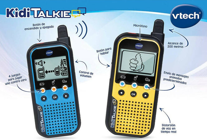Vtech Kidi Talkie, Walkie Talkie Bambini 6 In 1, 2 Walkie-talkie Con Connessione Protetta, Molte Modalità Di Utilizzo, Modifica Della Voce, Lingua Italiana, Batterie Incluse, 4-10 Anni Giochi e giocattoli/Elettronica per bambini/Walkie Talkie Cartoleria Deja Vu - Crotone, Commerciovirtuoso.it