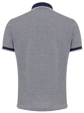 CANALI Polo Canali manica corta blu da uomo