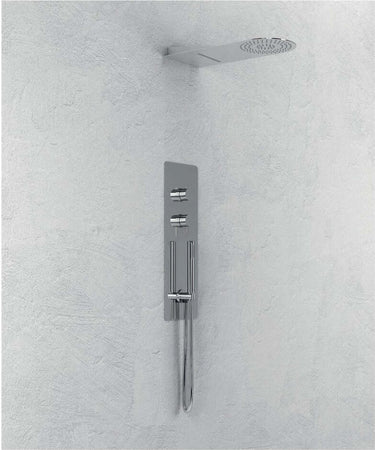 Wall Kit A Parete Da Incasso A Muro Acciaio Inox + Soffione Doccia a Parete Acciaio Inox Punta Tonda Con Cascata Fai da te/Attrezzature per cucine e bagni/Attrezzature per bagni/Docce e componenti doccia/Filtri supporti e soffioni doccia/Docce fisse Ogomondo - Martina Franca, Commerciovirtuoso.it
