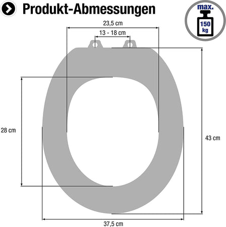 Waterful-KSDO00-Copriwater-Sedile-WC,-Modello-Dolo,-Cerniere-in-Acciaio-Inox,-Bianco