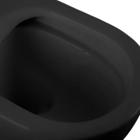 WC sospeso YJ-2381MB 36.5x48.5x36.5 cm nero opaco