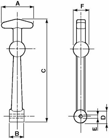 Tirante cofano extra lungo 160mm