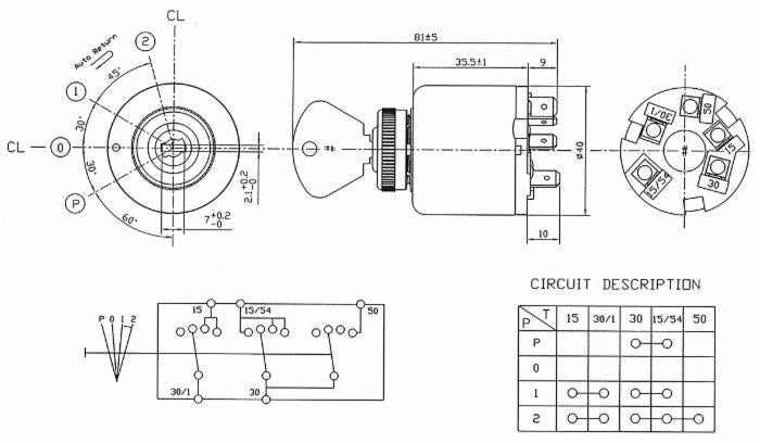Quadro d'avviamento con accensione luci compatibile Cobo 14111000