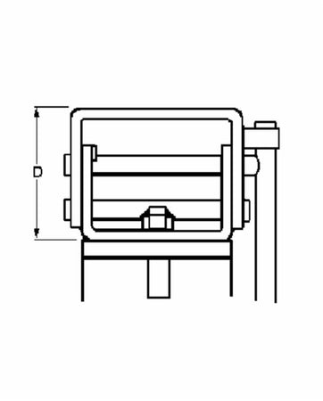 Servotimone tipo cric ø70x200mm