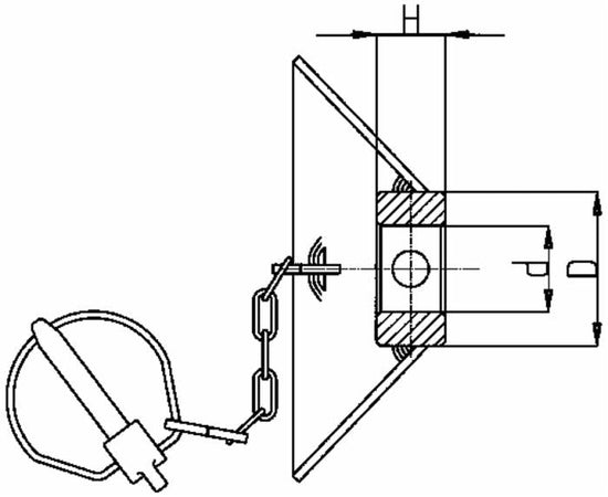 Cono guida seconda/terza cat. 64x72mm Ø 28 - 15mm