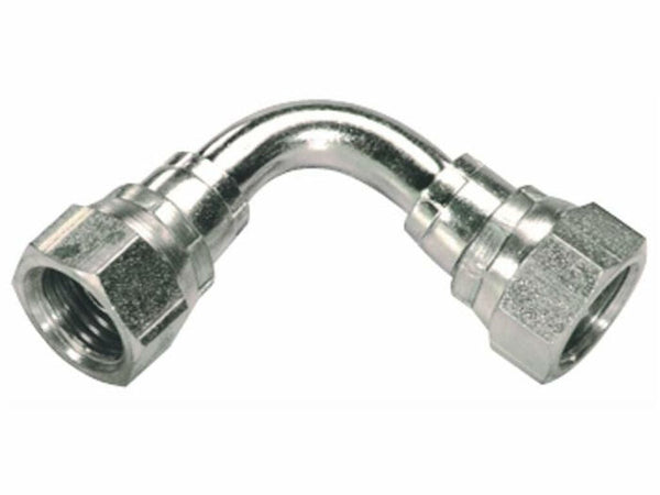 Adattatore femmina/femmina 90° da 1/2". Confezione da 2pz