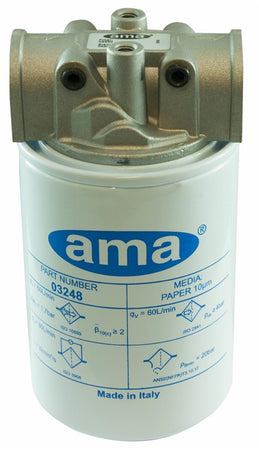 Filtro oleodinamico Spin-on sul ritorno da 3/4" 125µ