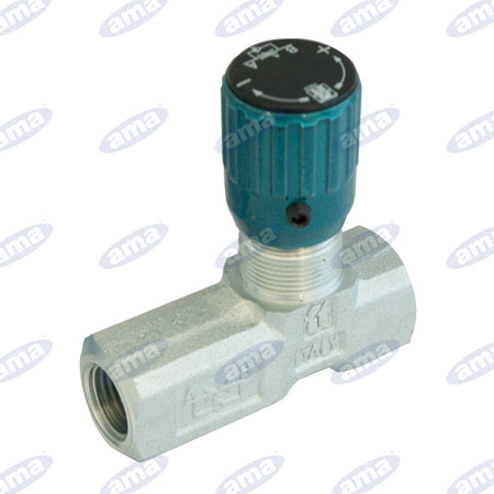 Regolatore di flusso unidirezionale da 1/4" in ottone