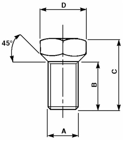 Colonnetta ruote M18x1,5 adattabile Same 2,0399,018,2