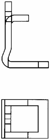 Staffa per molla 50x15 doppia