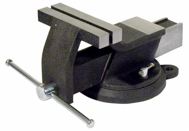 Morsa da banco in acciaio con base girevole 150mm