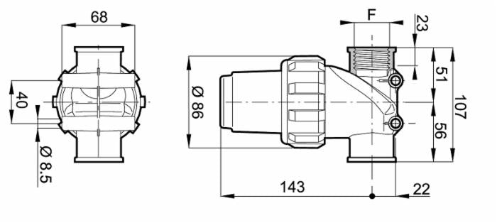 Filtro in linea G 1