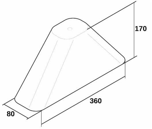 Campana per diserbo localizzato da 36x17x8cm