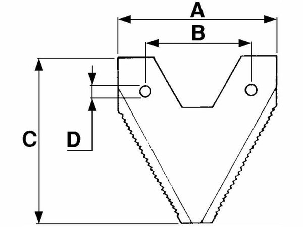Sezione rigata con finestra adattabile BCS 2466/3 e altri. 5pz