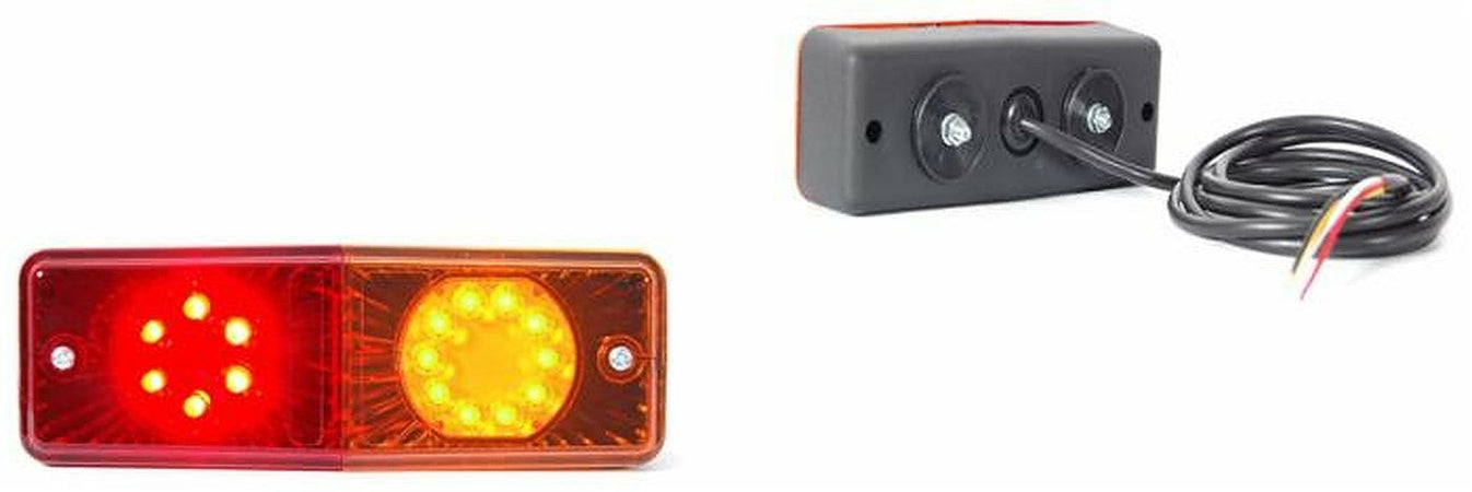 Fanale posteriore dx-sx 6 LED 200x70x60mm