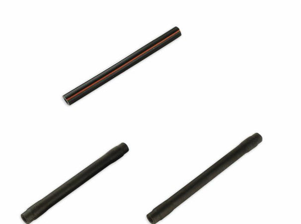 Tubo mungitura nero per aria 205x7mm confezione da 2 pezzi