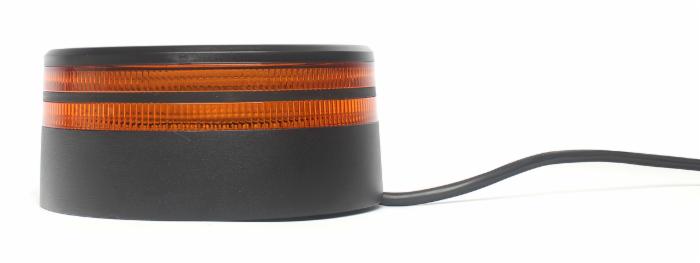 Lampeggiante a 50 LED 12-24V 25W con doppia luminosità base piana