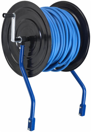 Avvolgitubo in metallo per carriola 90L con 50m tubo misura 8x13