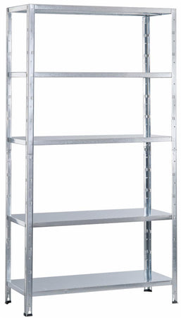 Scaffale metallico a incastro in kit L100xH188xP40