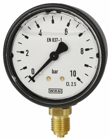 Manometro ABS Ø 63mm scala 0:25 filetto posteriore M1/4"