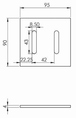 Raschietto per frangizolle adattabile Maschio sp. 4mm confezione da 5 pezzi