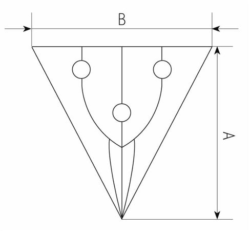 Vomerina Ama per tiller con 3 fori da 14,5mm e uno spessore di 8mm
