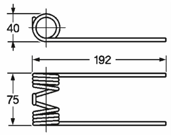 Dente Pick-Up Punte Dritte Welger 0940,53,02,00 Filo 5 confezione da 5 pezzi