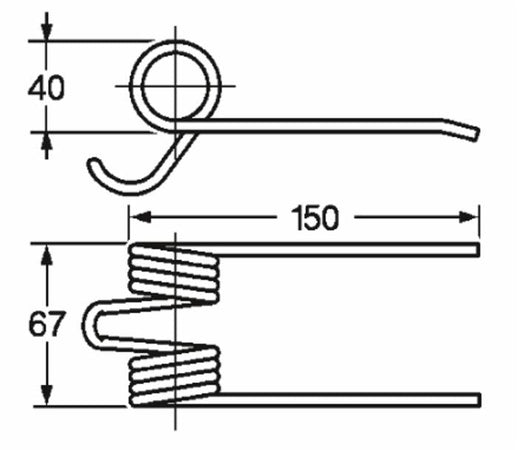 Dente pick-up adattabile Gallignani 8876437 filo 5
