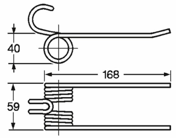 Dente pick-up lunghezza 168 adattabile Fort Morra filo 5
