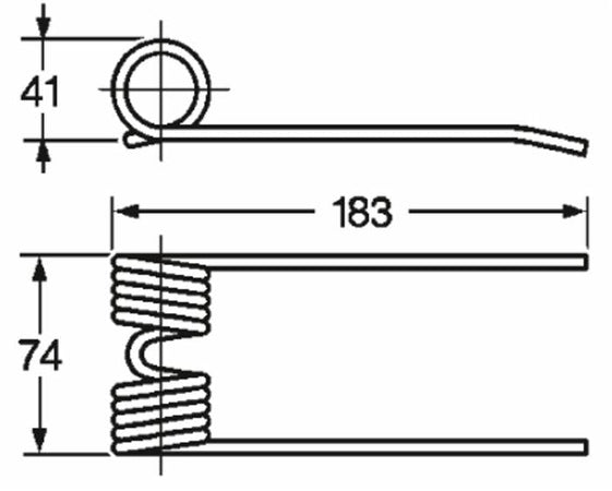 Dente Rotopressa Mascar 500577, Wolagri 12R004, Supertino Filo 5,5