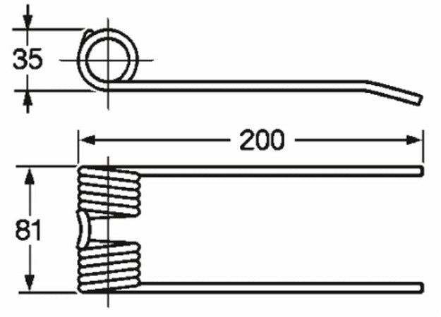 Dente pick-up per rotorpessa Ø 5,5mm adattabile Lerda C.M.