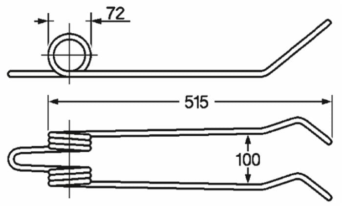 Dente strigliatore adattabile Accord 495754 filo 8