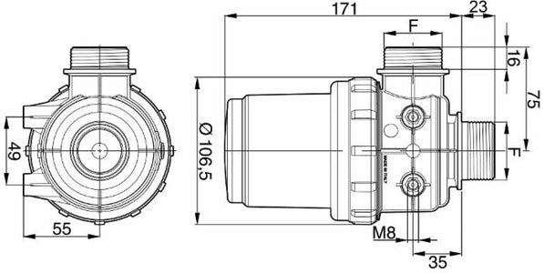Filtro di aspirazione 16 Mesh G 1 1/4