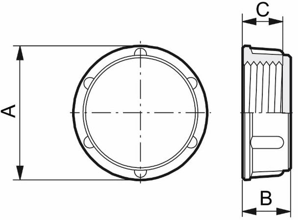 Tappo Polipropilene Irrorazione Diserbo Femmina confezione da 15 pezzi