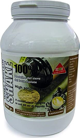 Whey-Protein-Shake-100%---Proteine-del-siero-del-latte-isolate---cappuccino,-1000-gr.