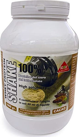 Whey-Protein-SHAKE-100%-Whey,-100%-proteine-del-siero-del-latte-isolate,-gusto-cacao,-1000-gr.