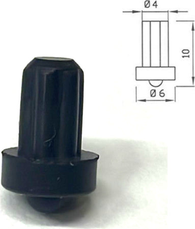 WHIRLPOOL-IGNIS - GOMMINO  GRIGLIE PIANI COTTURA PARACOLPI ANTIGRAFFIO - 482000031825 - 1 PEZZO Casa e cucina/Grandi elettrodomestici/Accessori e parti di ricambio/Ricambi e accessori per piani cottura/Griglie per piani cottura Rossi Ricambi - Venetico Marina, Commerciovirtuoso.it