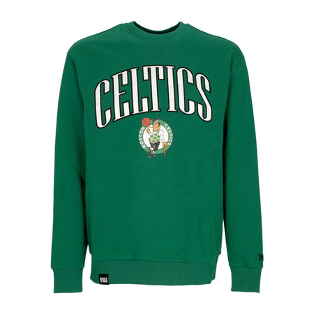 NEW ERA Felpa Leggera Girocollo Uomo Nba Arch Graphic Oversize Crew Boscel Kelly Green/white da uomo