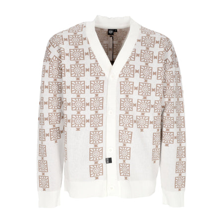 DOLLY NOIRE Cardigan Uomo Breeze Blocks Cardigan Brown/white da uomo