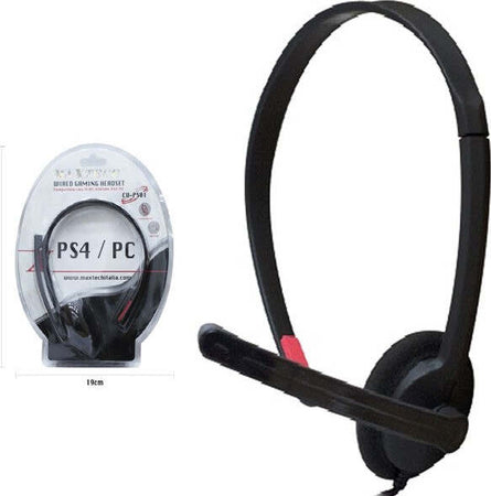 Wired-Gaming-Headset-Compatibile-Con-Ps4-/-Pc-Microfono-Cuffia-Maxtech-Cu-ps01