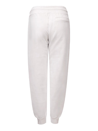 GCDS Pantalone Tuta Bianco con Logo da donna
