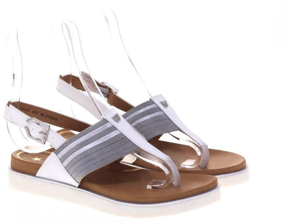 Wrangler Sandali Donna Infradito Ecopelle Sandalo Suola in Gomma Estivo Donna Sportivo Casual cod. WL01594A Scarpe Estive