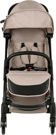 KIKKABOO Passeggino Cloe - colore BEIGE - telaio in alluminio, Pieghevole, omologato fino a 22 kg, Passeggino 0+ Mesi fino 22 Kg - Passeggino Leggero con Chiusura Compatta, Schienale Reclinabile e Regolabile, Poggiagambe